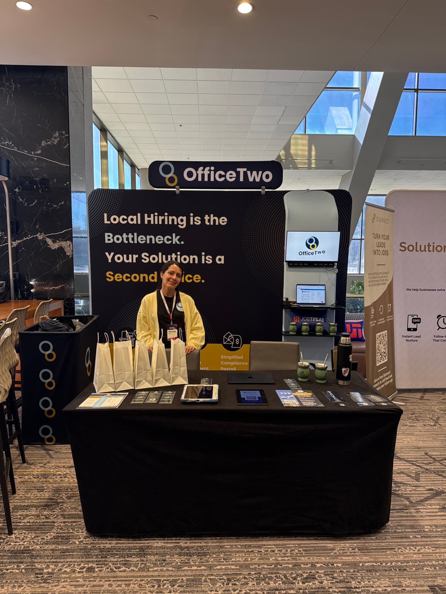 OfficeTwo booth at a conference