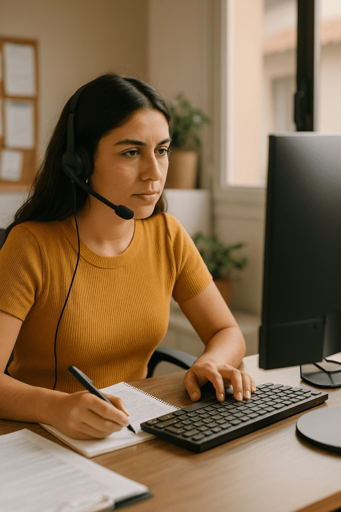 csr working remote in a construction company